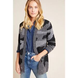 Moth Anthropologie Camo Cardigan Sweater NWT